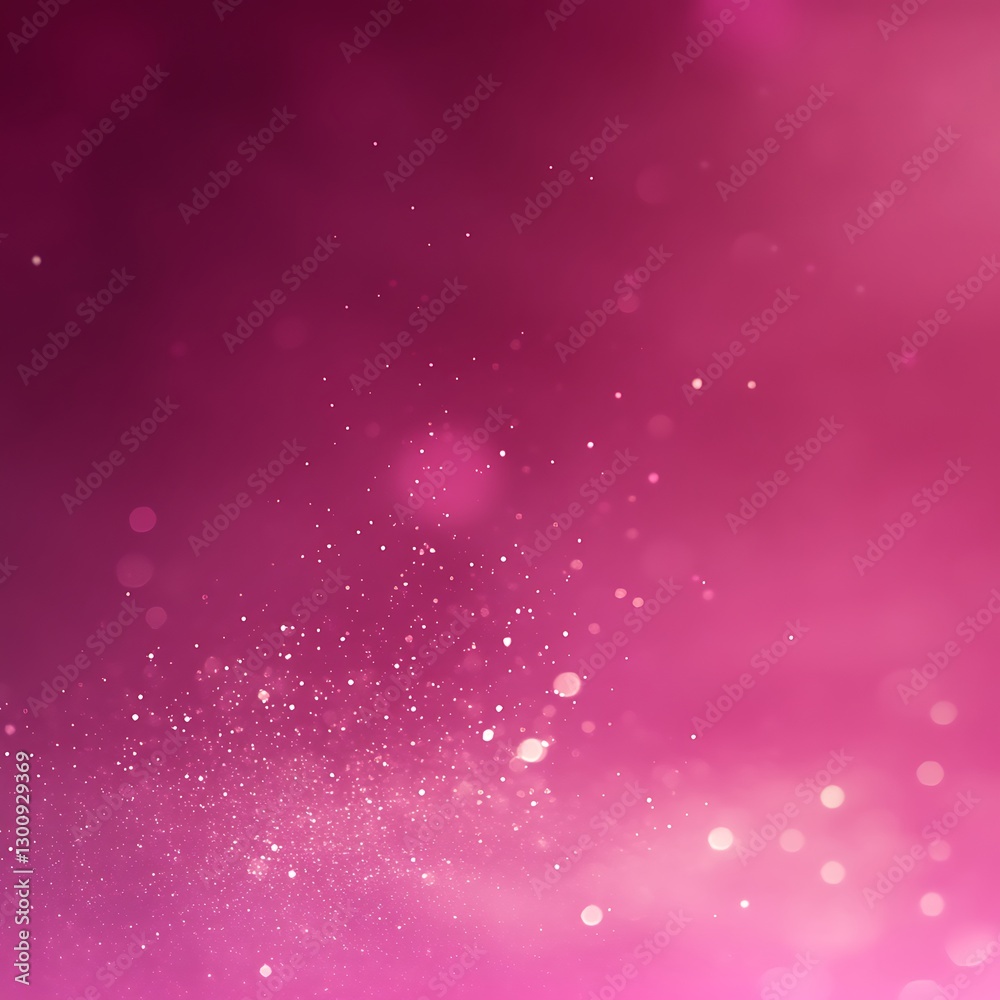 Obraz premium Glittering pink background, bokeh effect, festive design
