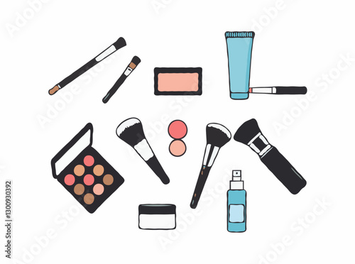 Makeup Artist Tools: Brushes, Palettes, and Skincare Products