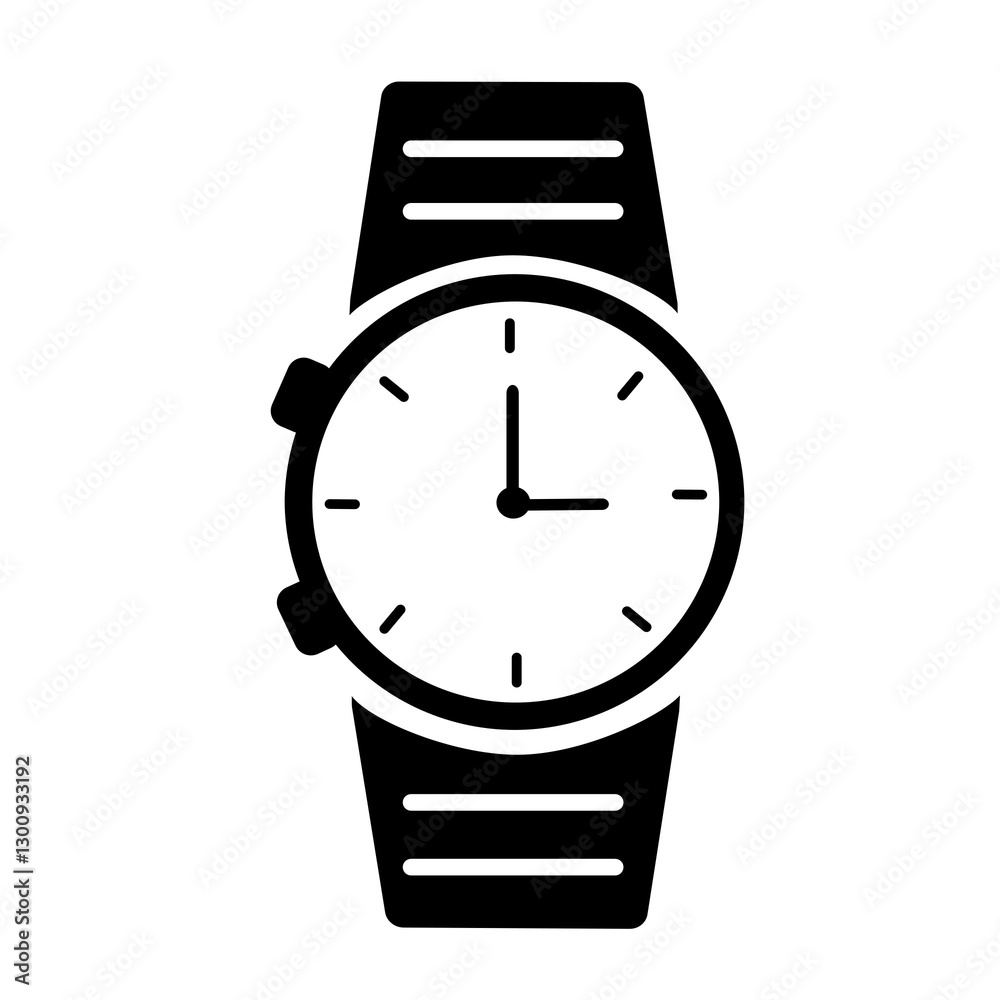 vector illustration of a wristwatch vector illustration of a wristwatch