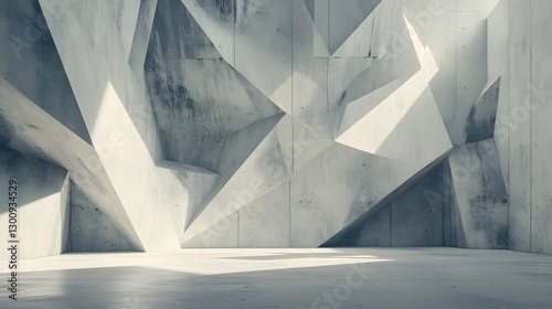 abstract concrete architecture interior design photo