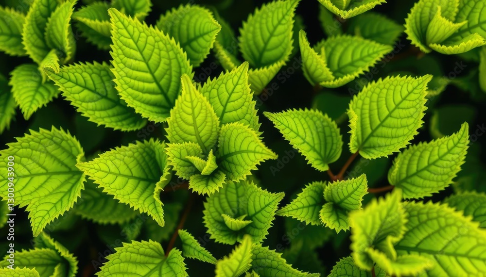 Vibrant green leaves, intricate details, sharp focus, element, growth Vibrant green leaves, intricate details, sharp focus, element, growth