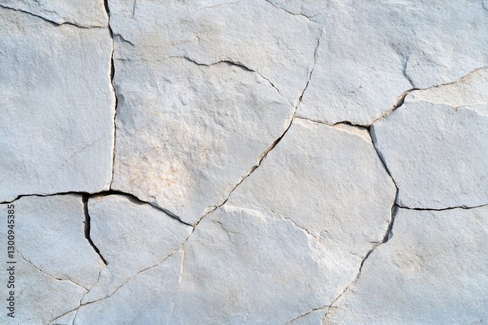 Obraz premium White Rock Face, Cracks & Texture
