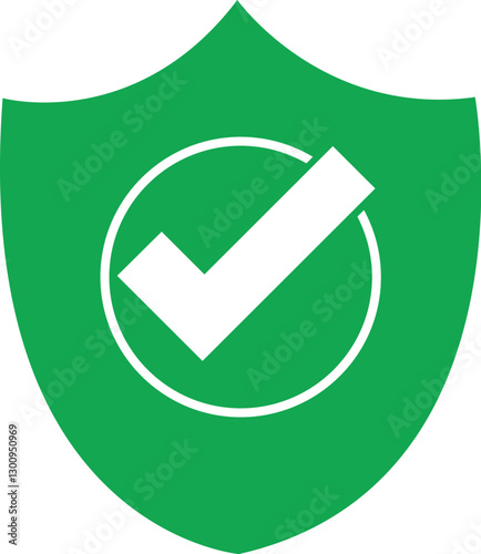 Shield check mark icon or security shield protection icon with check mark sign Security and privacy symbol eps vector file
