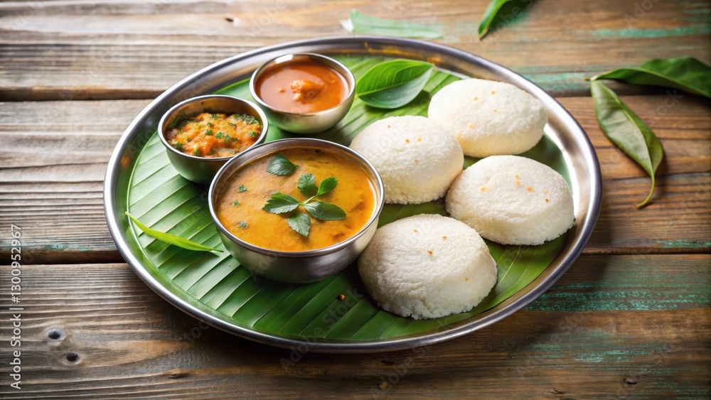 Idli with Sambar Breakfast Plate, breakfast dish, steamed batter, breakfast dish, steamed batter Idli with Sambar Breakfast Plate, breakfast dish, steamed batter, breakfast dish, steamed batter