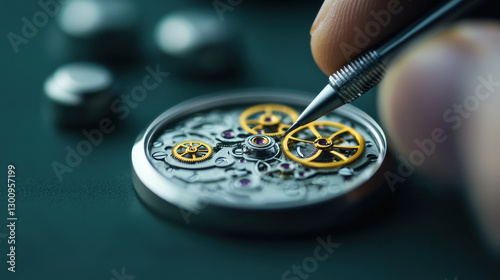 Intricate watch mechanism with gears and jewels being assembled carefully Quality is King