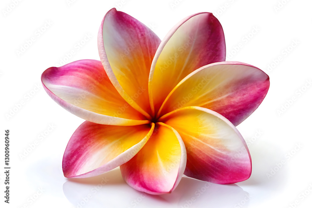Fototapeta premium Frangipani flower image isolated on white
