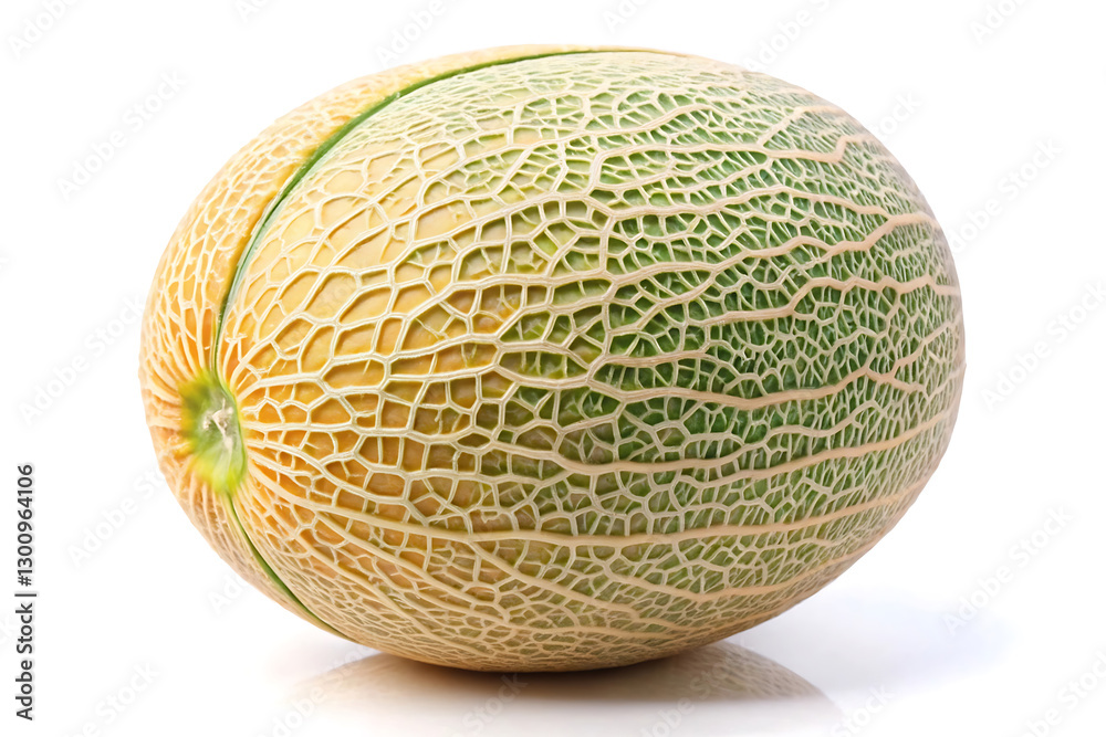 fresh cantaloupe image isolated on white background fresh cantaloupe image isolated on white background