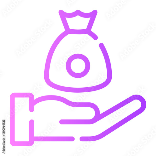 borrowing gradient icon