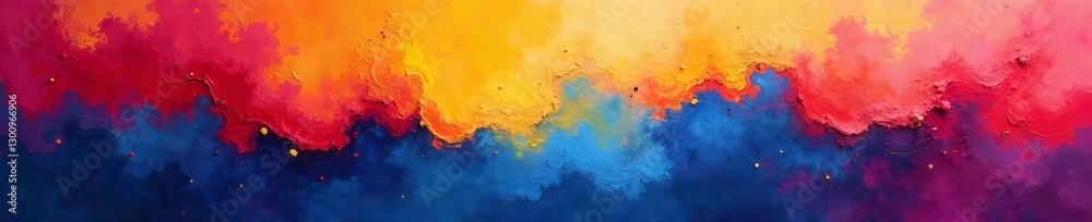 Obraz premium Vibrant abstract painting on canvas as a background, colorful, contemporary