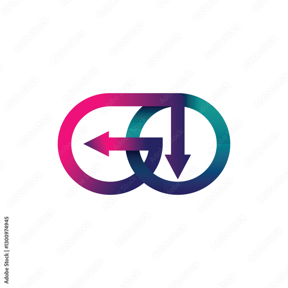 Letter GO logo design concept template Letter GO logo design concept template