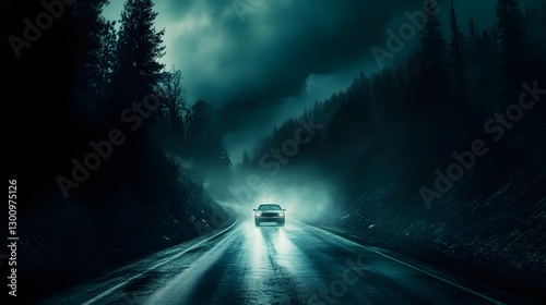 A cinematic ad for a new thriller movie, showcasing intense moments and dramatic lighting in a suspense-filled scene photo