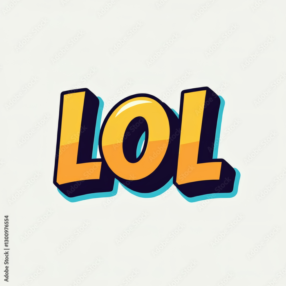 Bold red LOL comic text with shadow effect on white background retro playful lettering graphic design Bold red LOL comic text with shadow effect on white background retro playful lettering graphic design