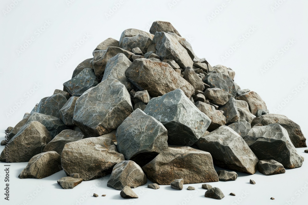 Pile of Rocks on Dirt Suitable for Construction and Landscaping Projects Pile of Rocks on Dirt Suitable for Construction and Landscaping Projects