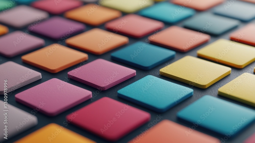Vibrant Geometric Blocks in Colorful Abstract Composition Vibrant Geometric Blocks in Colorful Abstract Composition