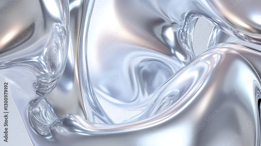 Abstract liquid silver motion background with smooth metallic texture and reflections Abstract liquid silver motion background with smooth metallic texture and reflections