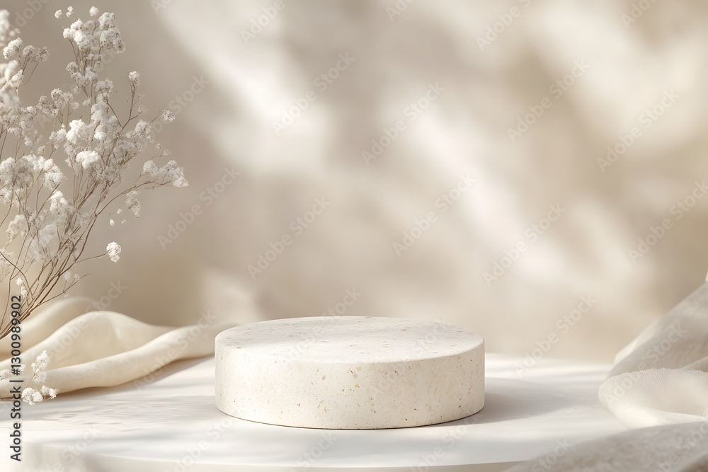 Stone podium for display product background . Stone podium for display product background .