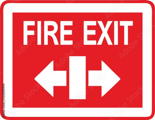 Emergency fire exit sign. running man icon to door. Exit emergency arrow sign vector image. Fire evacuation sign. warning sign plate logo stock images illustration.