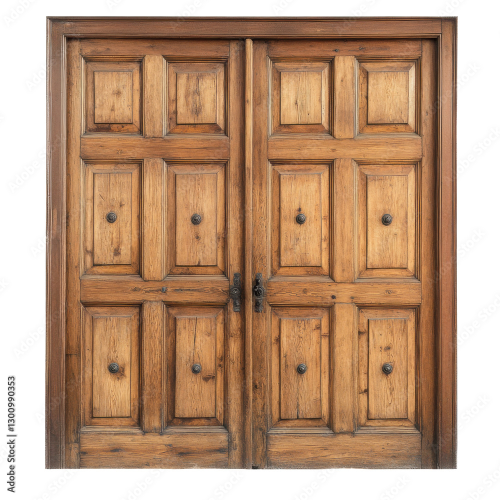 Rustic Wooden Barn Doors On transparent background Rustic Wooden Barn Doors On transparent background