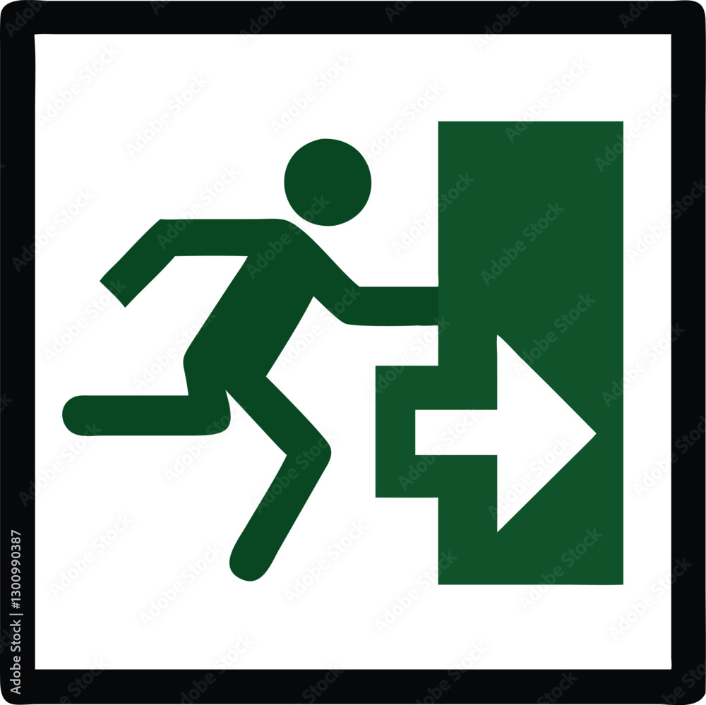 Emergency fire exit sign. running man icon to door. Exit emergency arrow sign vector image. Fire evacuation sign. warning sign plate logo stock images illustration. Emergency fire exit sign. running man icon to door. Exit emergency arrow sign vector image. Fire evacuation sign. warning sign plate logo stock images illustration.