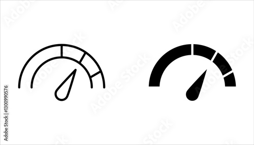 volume control icon set. volume control on white background.