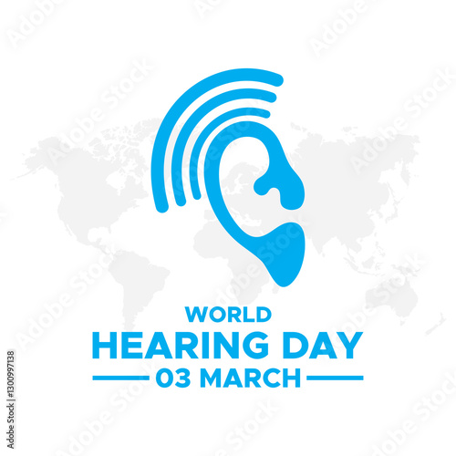 world hearing day, World hearing day, creative concept design for banner, poster, vector illustration. World Hearing Day is a campaign held each year on March 3rd