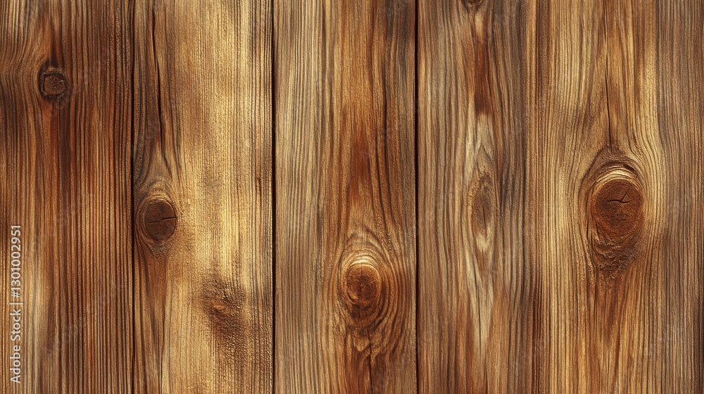 Obraz premium Rustic Brown Vertical Wooden Planks Texture Background