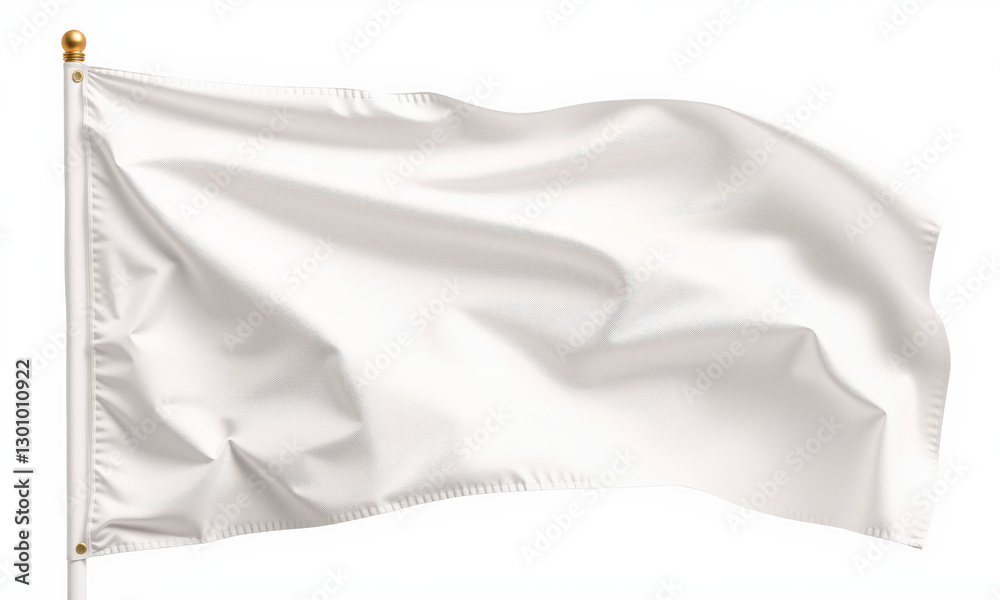 blank white flag waving gently in wind, symbolizing peace and neutrality. Ideal for various uses in design and presentations blank white flag waving gently in wind, symbolizing peace and neutrality. Ideal for various uses in design and presentations