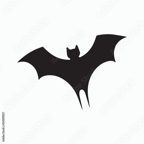 set of vector silhouette bat icons for design