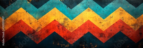 The image consists of diagonal stripes in various colors and textures. The stripes are parallel to each other and have a metallic look with a rough texture. The stripe colors range from dark brown and