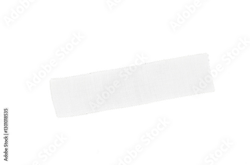 white medical fabric textured plaster isolated on white or transparent png