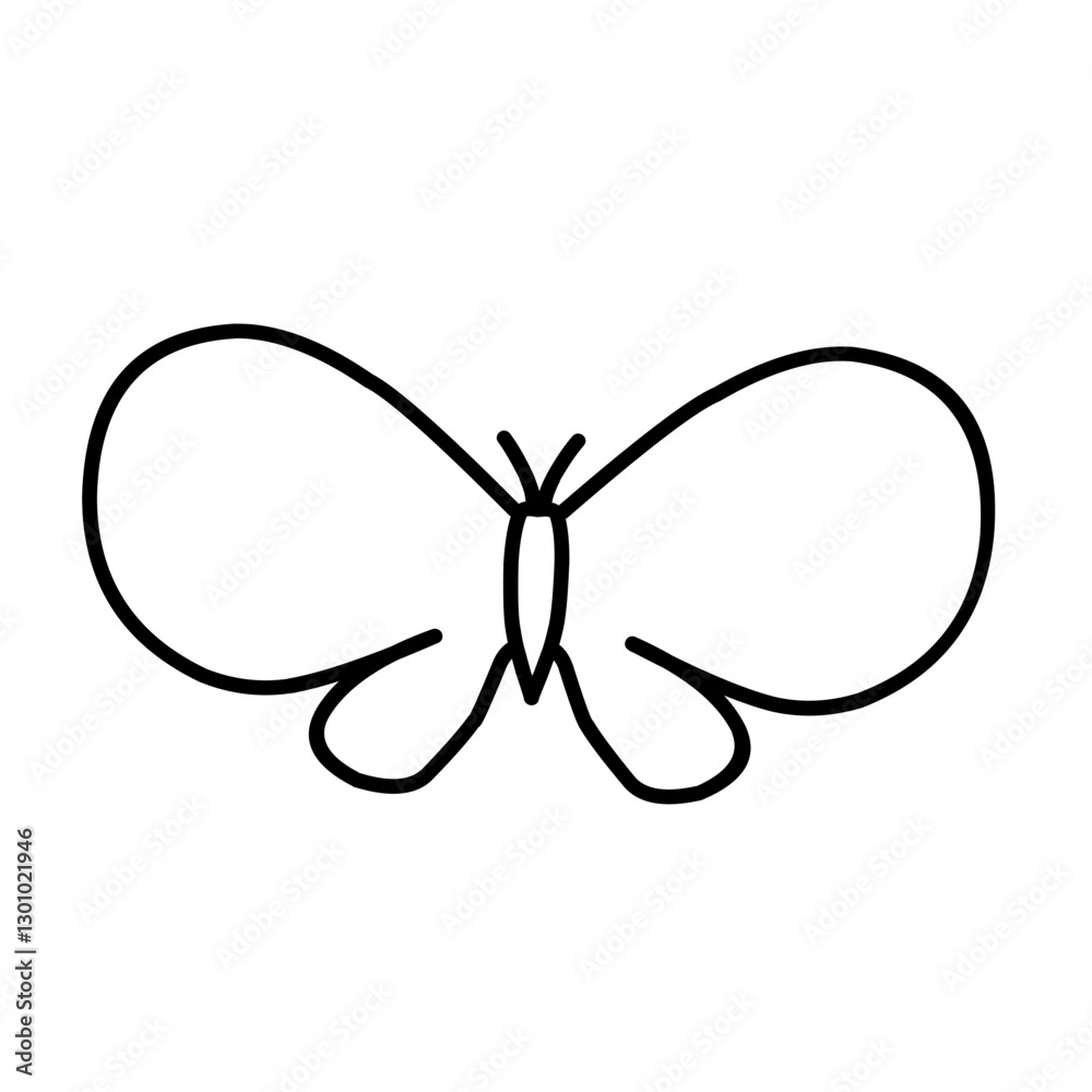 Fototapeta premium butterfly on white background