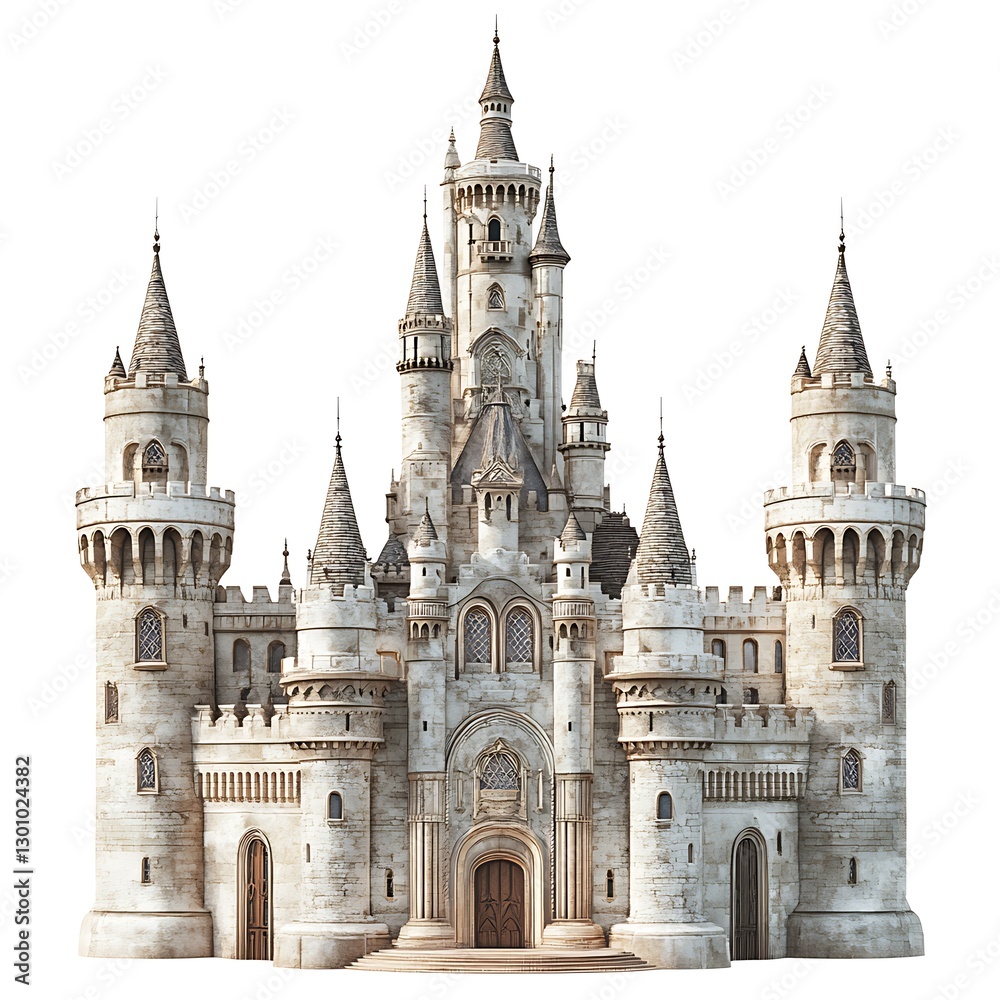 Majestic Fortress: A regal castle, exuding a sense of history and fantasy, stands against a backdrop. Majestic Fortress: A regal castle, exuding a sense of history and fantasy, stands against a backdrop.