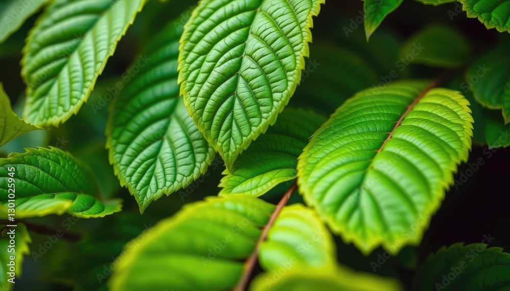 Vibrant green leaves, intricate detail, sharp focus, vibrant, jungle Vibrant green leaves, intricate detail, sharp focus, vibrant, jungle