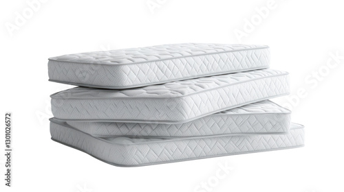 Comfortable stacked mattresses ready for delivery to homes across the city