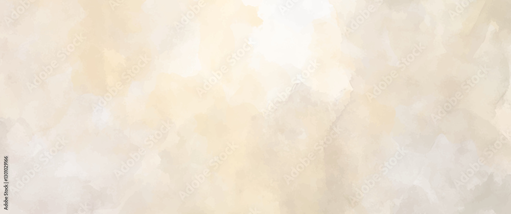 Vector watercolor art background with old paper texture for cards, poster, flyer. Hand drawn gold abstract vector illustration for background. Grunge template for design. Empty blank.