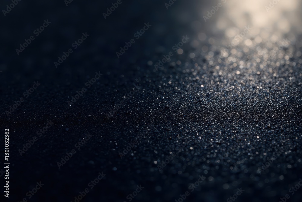 Deep black foil, textured surface, shimmering highlights, metal, dark background Deep black foil, textured surface, shimmering highlights, metal, dark background