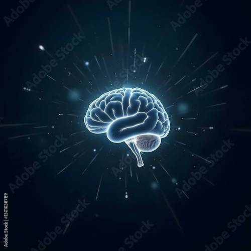 Digital background perfect for tech processes, neural networks, artificial intelligence, data transfer and encryption, digital archives, sound and graphic presentations, science, education, etc.