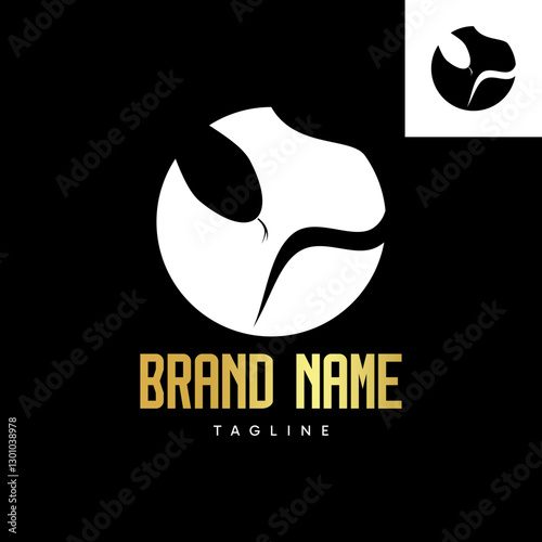 circle logo and snake logo about reptile lovers