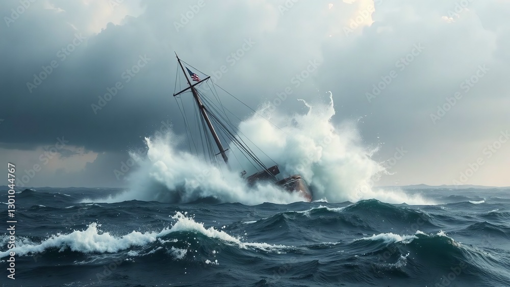 Obraz premium storm clouds over the sea
