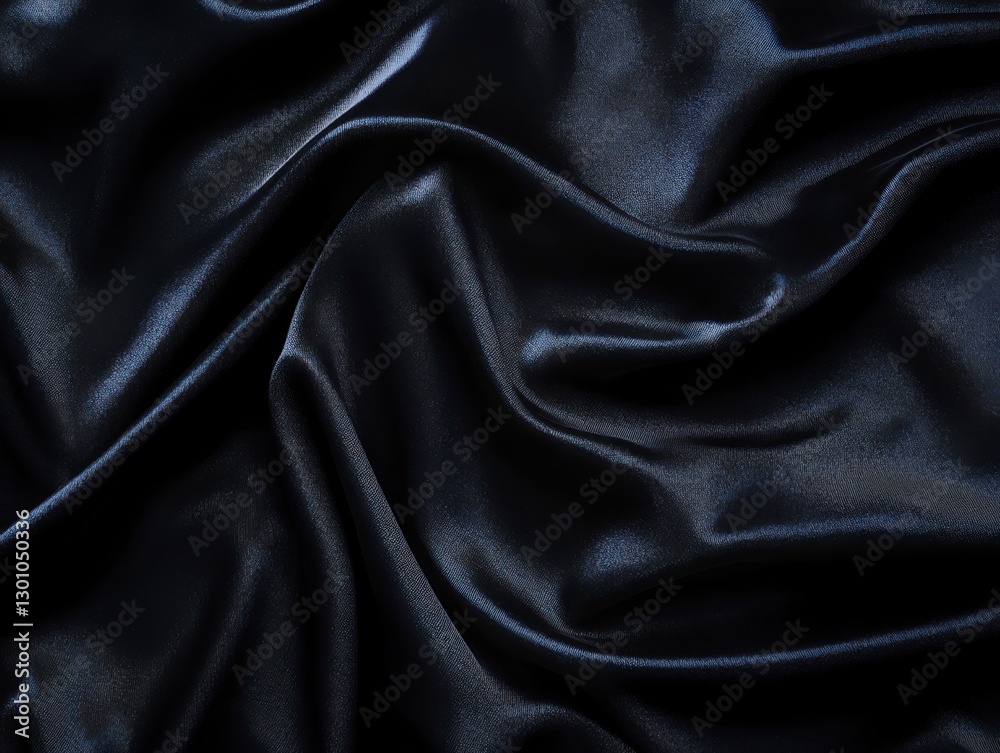 Dark Glittering Fabric Texture with Soft Folds and Shimmering Reflections Dark Glittering Fabric Texture with Soft Folds and Shimmering Reflections
