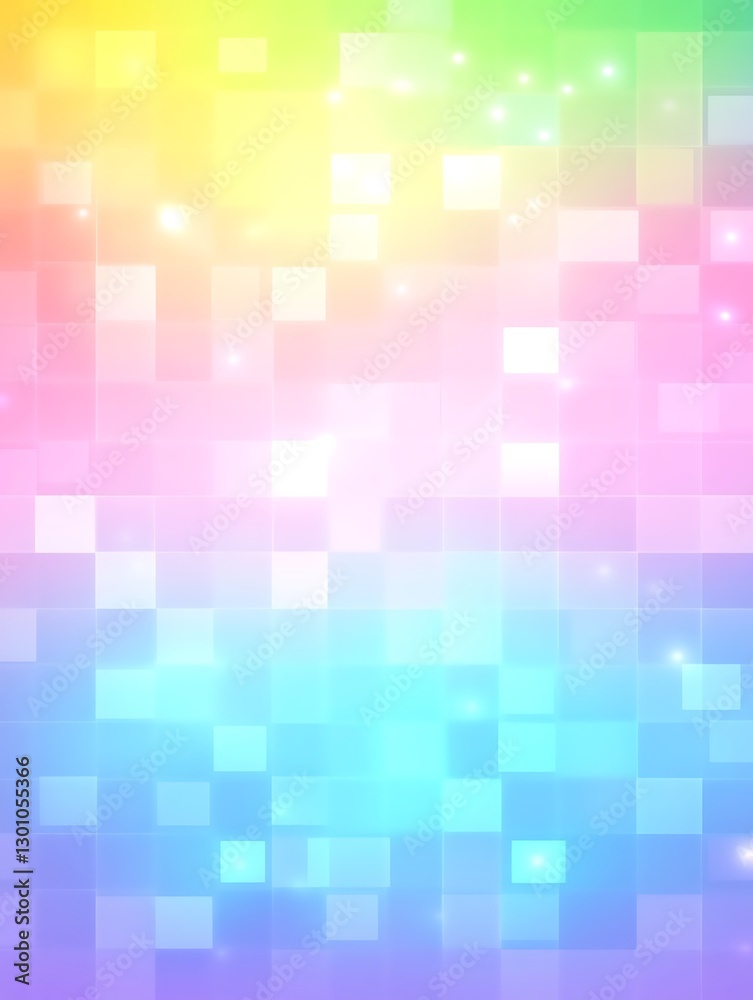 Iridescent pixelated gradient background with sparkling light effects Iridescent pixelated gradient background with sparkling light effects