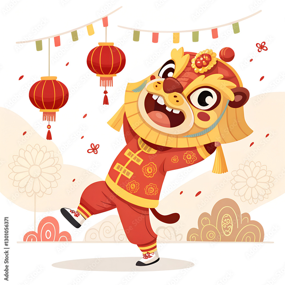 Naklejka premium happy birthday card with funny elephant
