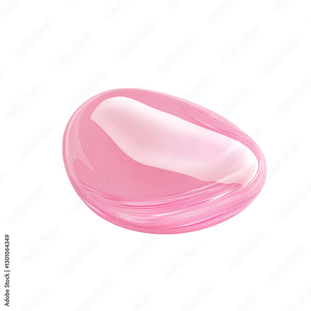 Rose Quartz Gel Nail Isolated on Transparent Background Rose Quartz Gel Nail Isolated on Transparent Background