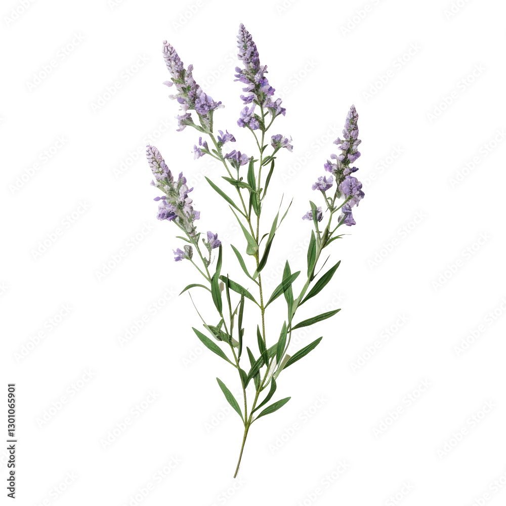Naklejka premium lavender isolated on white background