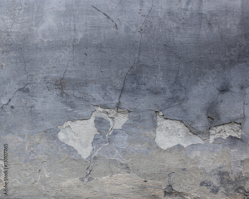 Background of destroyed concrete path, gray concrete, concrete texture, close-up. Natural photo. Old concrete slab