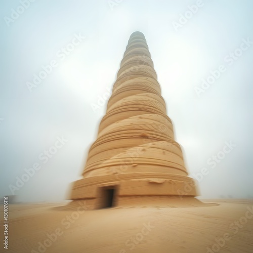 Whirling Ziggurat in Dadaist Style