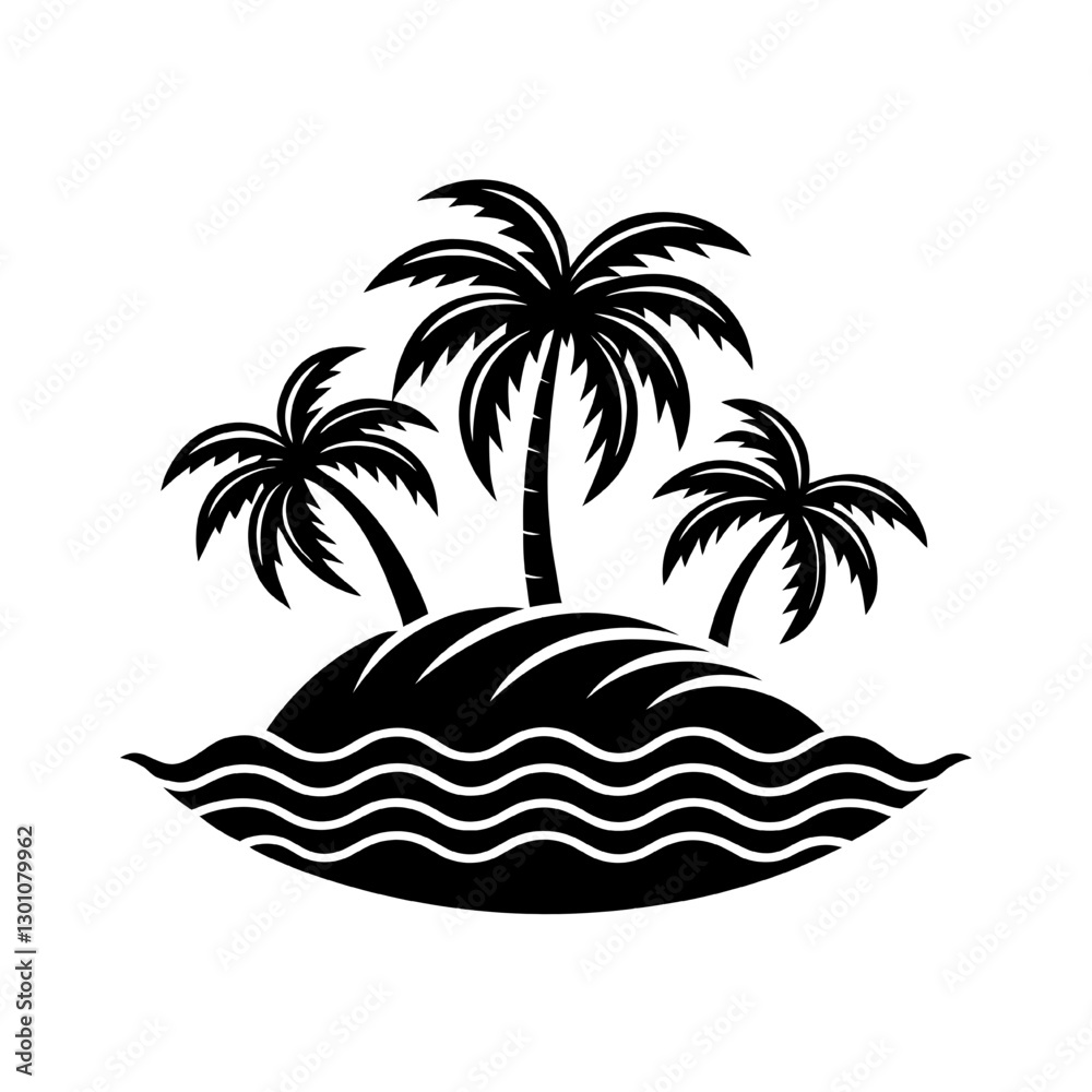 Obraz premium palm tree on the beach