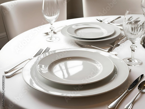 table setting with a napkin