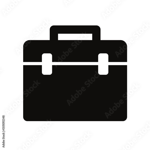 Briefcase, document case, icon