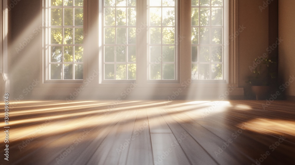 A serene space filled with sunshine A serene space filled with sunshine